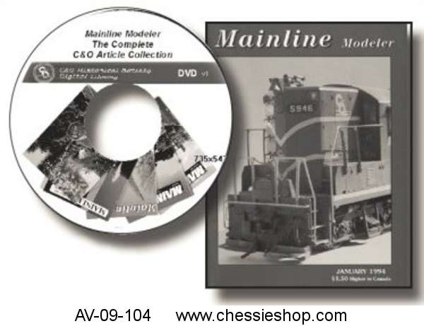 Data DVD: Mainline Modeler C&O Articles: The Complete Collection
