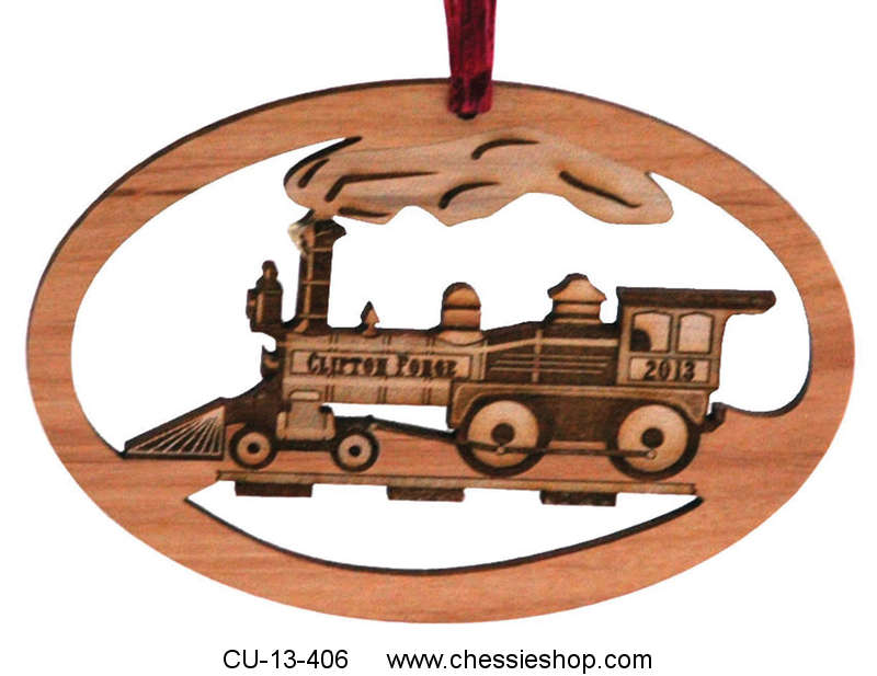 Ornament, Clifton Forge Locomotive, Laser engraved