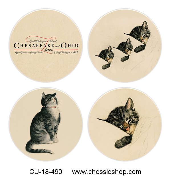 Coasters, Chessie and Her Family (Set of 4)