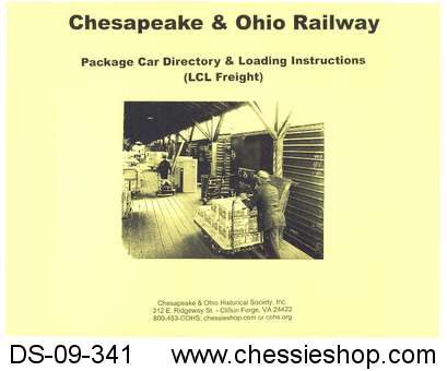 C&O Railway Package Car Directory & Loading Instructions