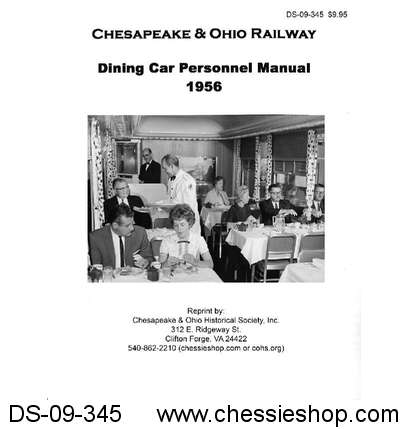 C&O Dining Car Personnel Manual -1956