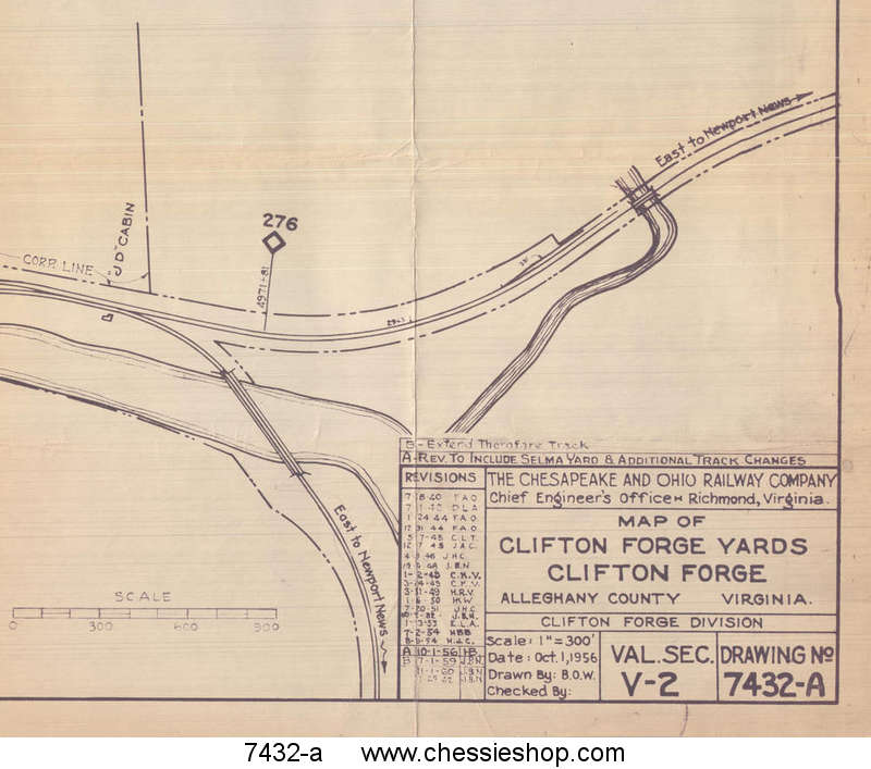 Clifton Forge, VA 7/18/1940 rev 1/30/1980 (12x60)