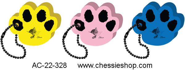 Keychain, Paw with Chessie Logo - Click Image to Close