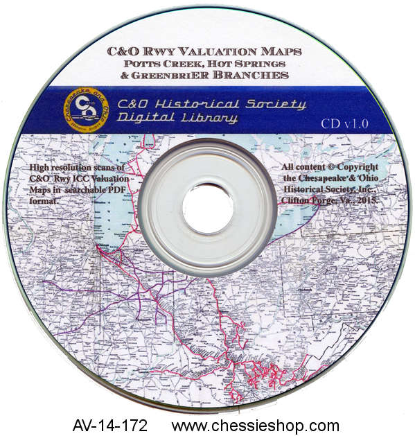 CD: Valuation Maps, Potts Creek, Hot Springs & Greenbrier Branch