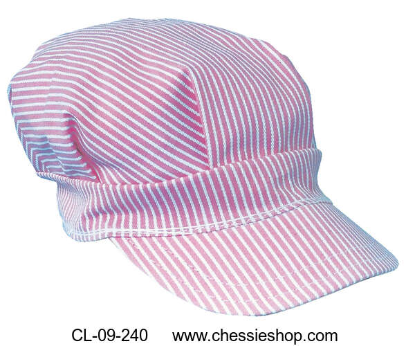 Cap, Engineer Pink Stripe
