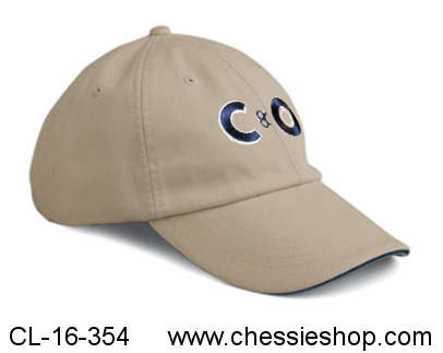 Cap, C&O, Stone/Navy with Navy/White Logo