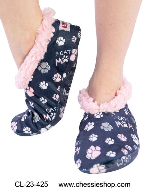 Slippers, Fuzzy Feet, Cat Mom