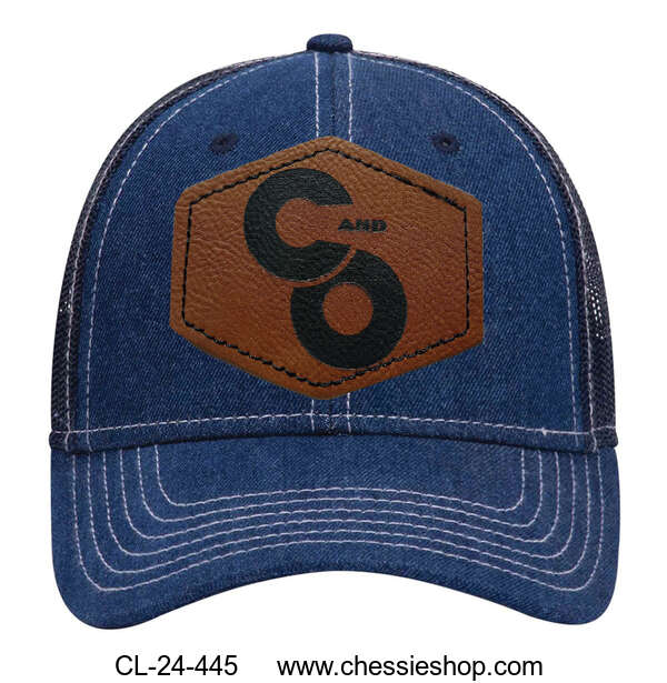 Cap, C&O Denim Retro Textured Leatherette Patch