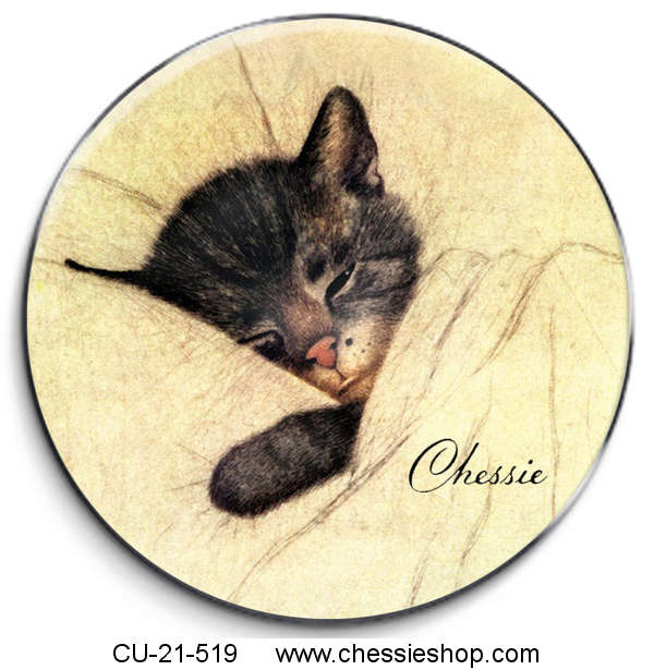 Magnet, Classic Chessie, Glass Cabochon - Click Image to Close