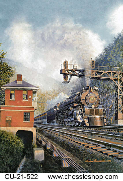 Magnet, A Cabin at Alleghany "Greenbrier Locomotive" - Click Image to Close