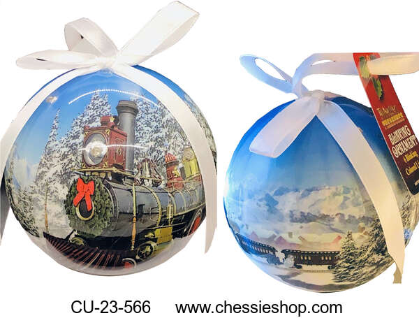 Ornament, Steam Train, Twinkling Treasures 3D Blinking Lights