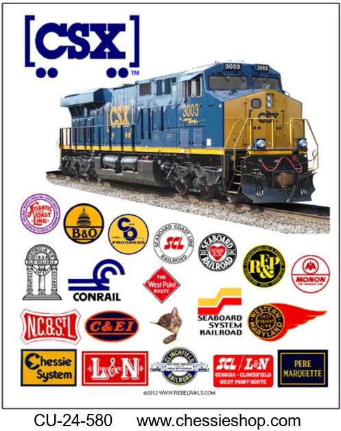 Tin Sign, CSX Heritage Railroads