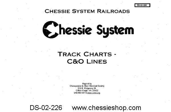 Chessie System Track Charts - C&O Lines - Click Image to Close