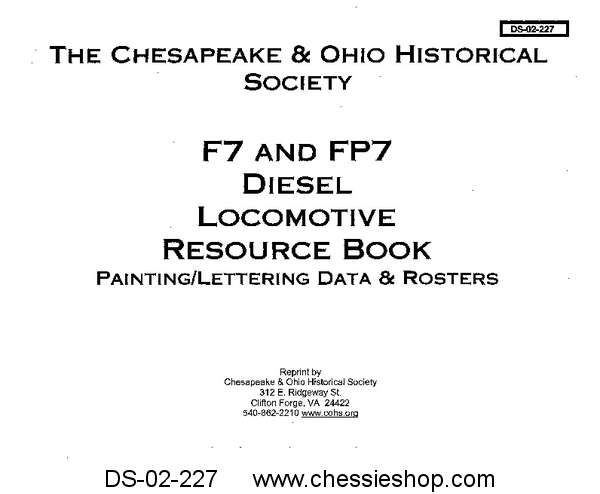 F7 and FP7 Diesel Locomotive Resource Book, Painting/Lettering D