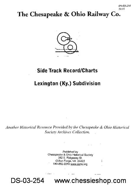 C&O Side Track Record - Lexington (KY) SD
