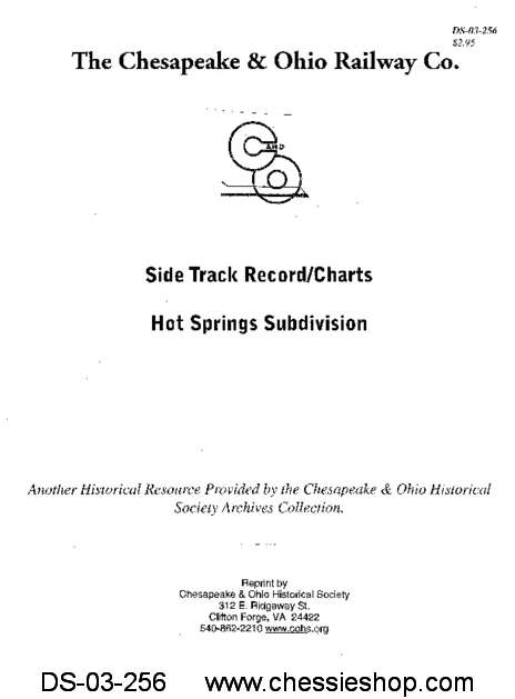 C&O Side Track Record - Hot Springs SD - Click Image to Close