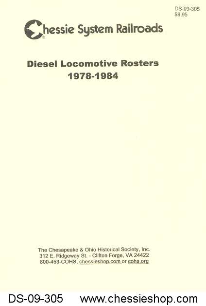 Chessie System Railroads - Diesel Locomotive Rosters 1978-1984