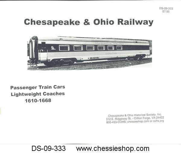 Passenger Train Cars Lightweight Coaches 1910-1968 Photos