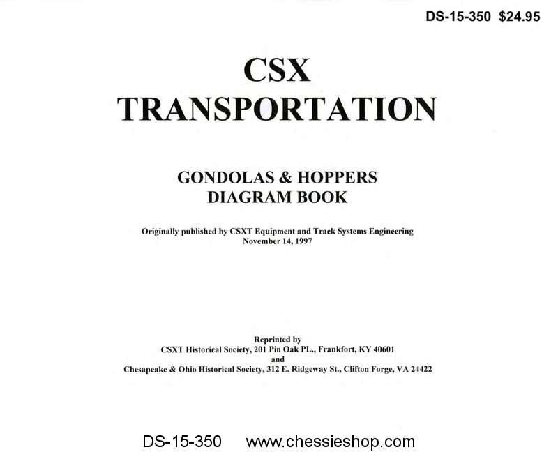 CSX Transportation Gondola & Hoppers Diagram