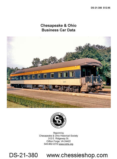 Chesapeake & Ohio Business Car Data