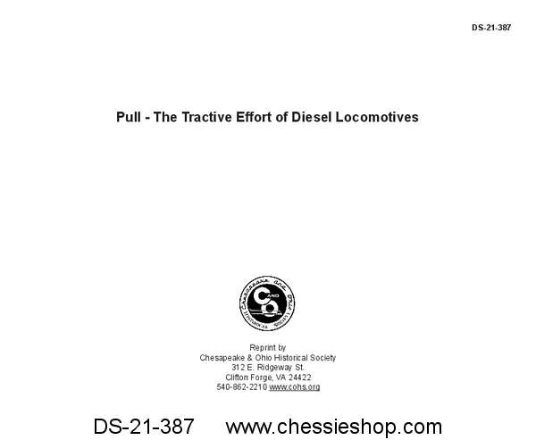Pull – The Tractive Effort of Diesel Locomotives