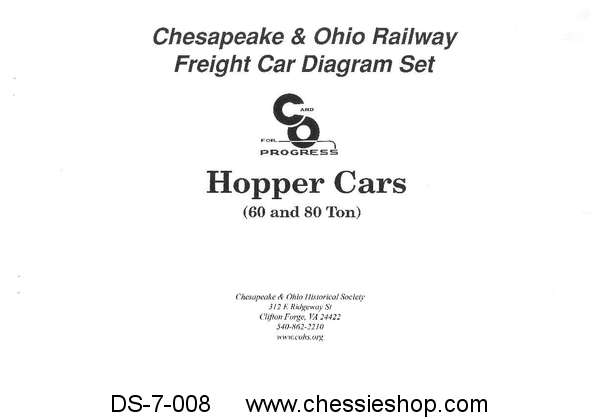 C&O Freight Car Diagrams - Hopper Cars (60 and 80...
