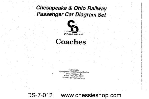 C&O Passenger Car Diagrams - Coaches...