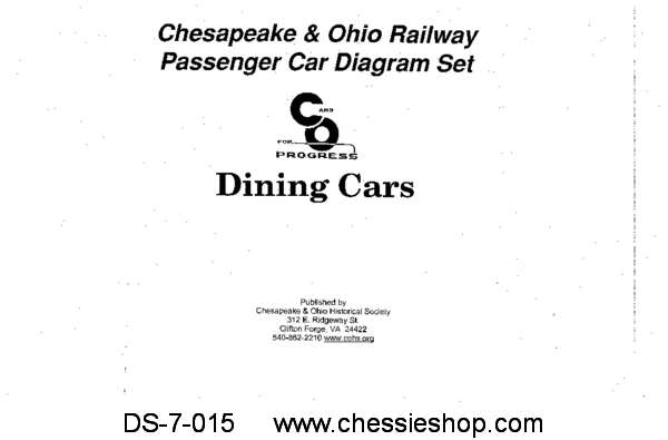 C&O Passenger Car Diagrams - Diners...