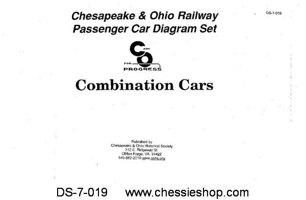 C&O Passenger Car Diagrams - Combination Cars...