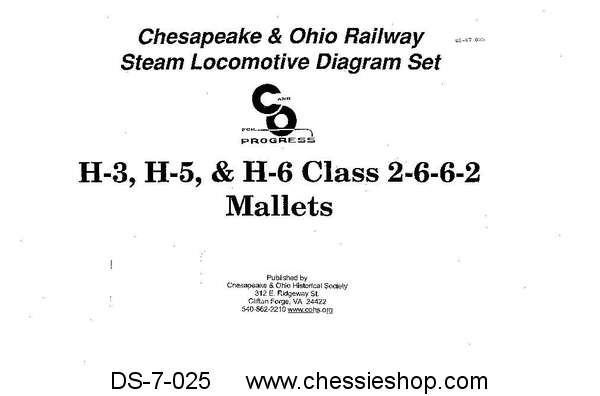 C&O Steam Locomotive Diagrams - Mallets H3, H5, H6...