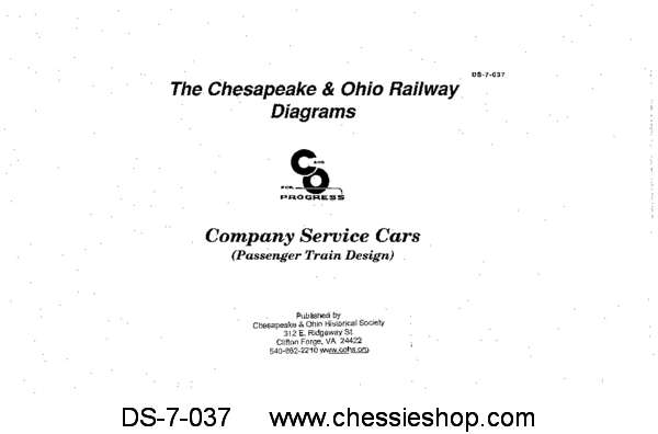 C&O Company Service Cars (Passenger Train Design)