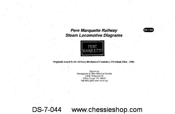 PM Steam Locomotive Diagram Book, 1946