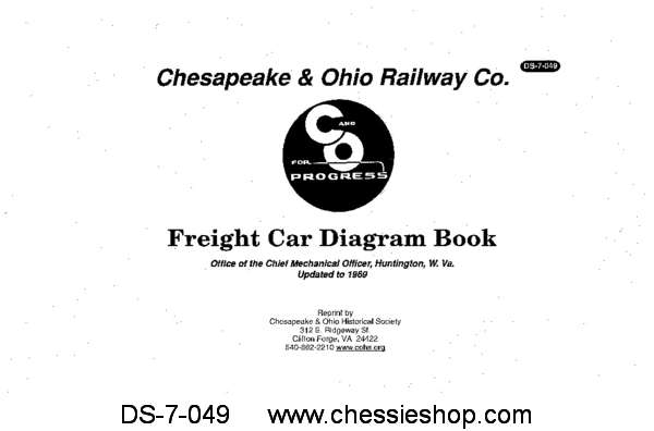 C&O Freight Car Diagrams - Updated to 1969 - Click Image to Close