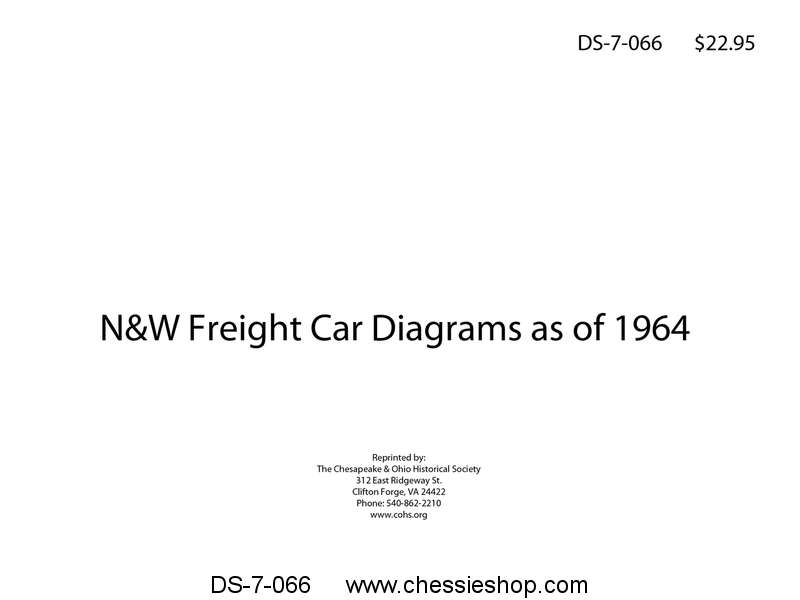 Norfolk & Western Freight Car Diagrams as of 1964