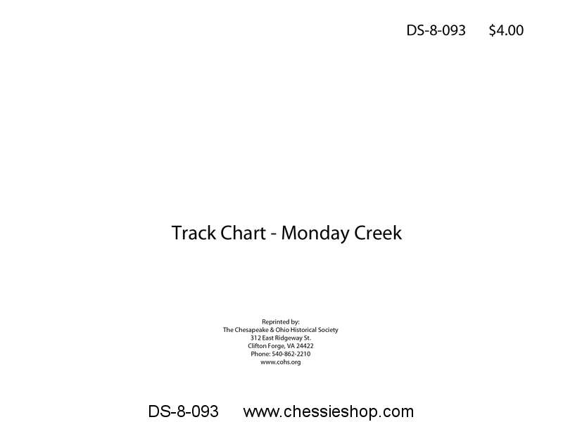 Track Chart - Monday Creek