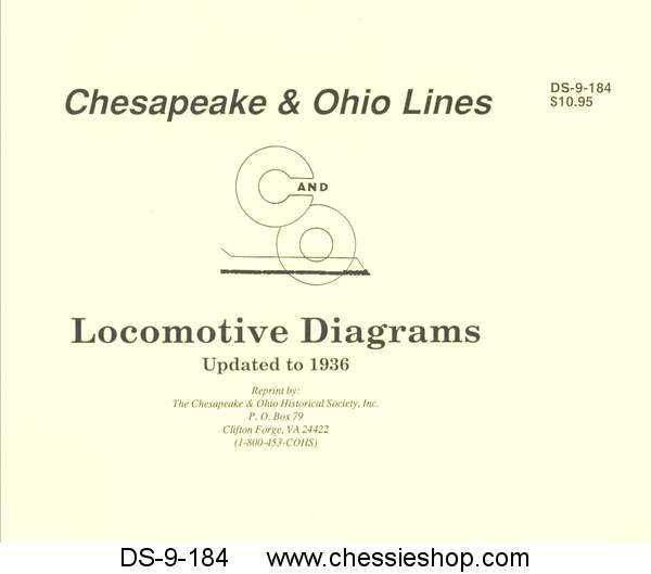 C&O Steam Locomotive Diagrams Updated to 1936 - Click Image to Close