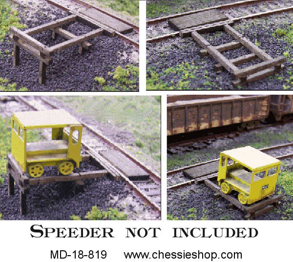 Handcar/Motorcar Set off Kit, 3-Pack, N-Scale by Blairline - Click Image to Close