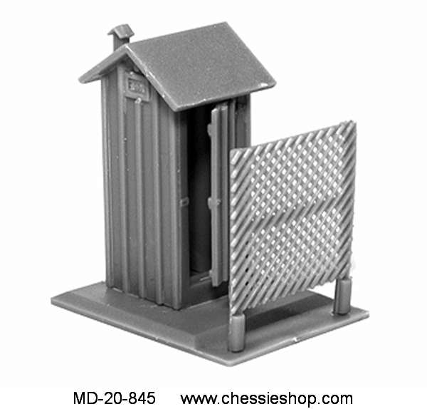 Railroad Privy/Outhouse 3-pack Kit, HO Scale - Click Image to Close