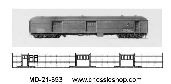 RPO Mail Express, Car Sides, HO Scale