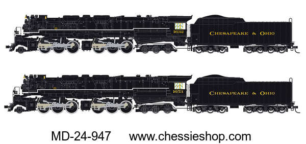 Locomotive, C&O H-8 Allegheny, HO Scale, DCC/Ready by Rivarossi