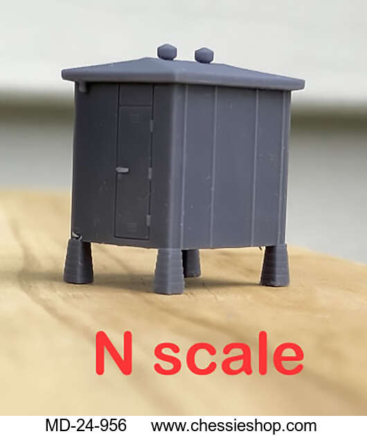 C&O Signal Relay Cabinet, 3D printed, N Scale