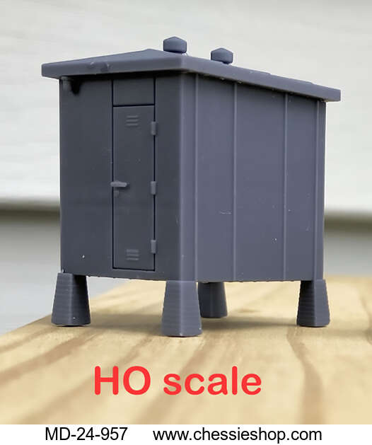 C&O Signal Relay Cabinet, 3D printed, HO Scale