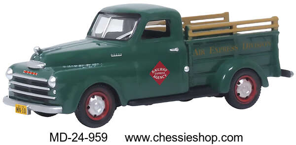 Truck, Railway Express Agency, Dodge B-1B Pickup, HO Scale