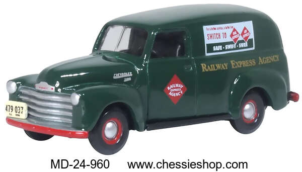 Van, Railway Express Agency, Chevrolett 31000 Panel Van 1950, HO