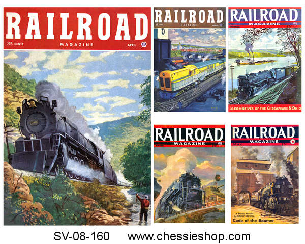 Railroad Magazine Cover Set