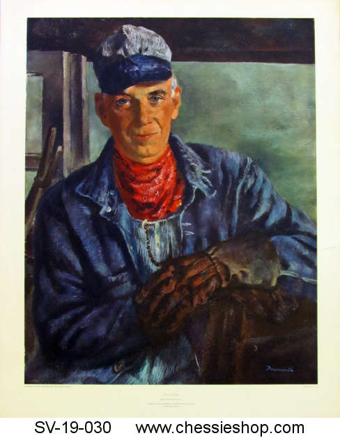 Reprint, The Engineer Art Poster from The Chessie