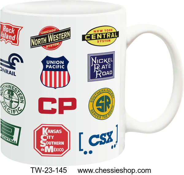 Mug, Railroad Logos
