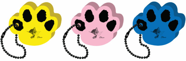 Keychain, Paw with Chessie Logo