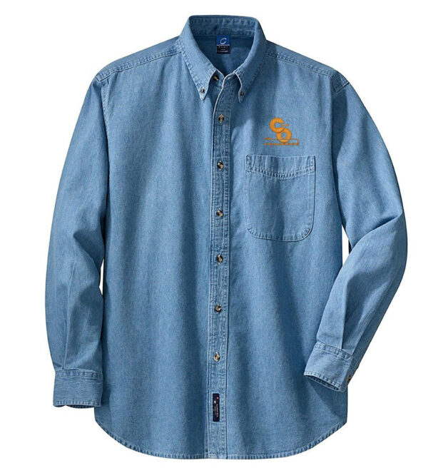 Shirt, Denim, C&O For Progress, Adult