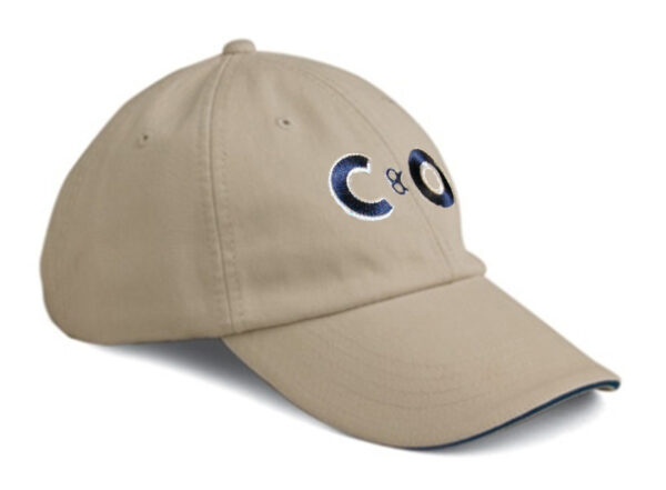 Cap, C&O, Stone/Navy with Navy/White Logo